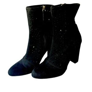 Steve Madden Black Suede Boots Size 8 1/2